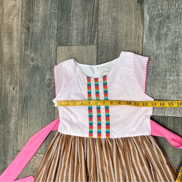 WELL DRESSED WOLF WDW FALL FESTIVAL DRESS size 8 PINK BROWN Embroidery - Picture 5 of 8